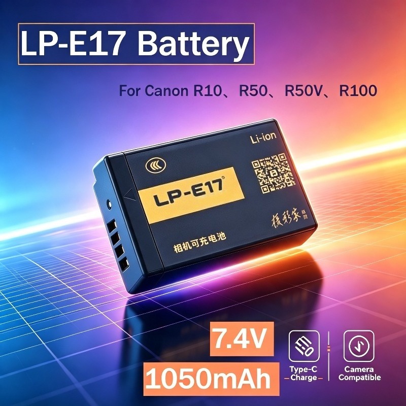 Canon Camera Eos R8 - Аккумулятор LP‑E17 1050 мАч с входом