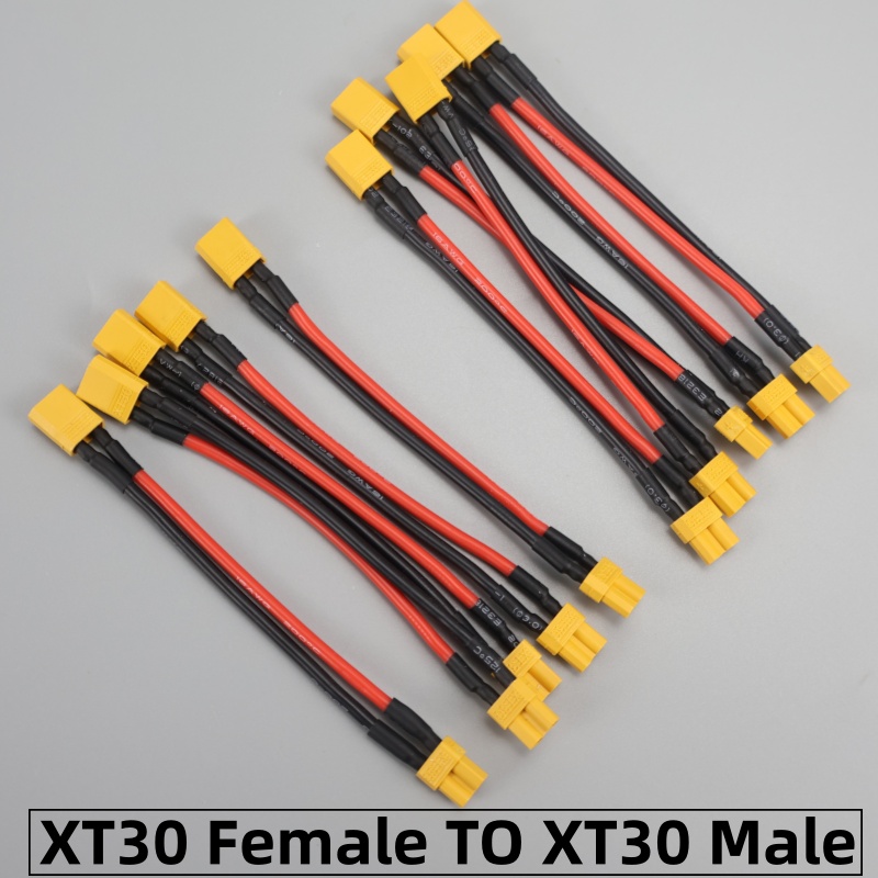 Drone Battery Plate - Кабель питания XT30 (штекер-гнездо) 16AWG, силиконовый